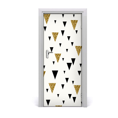 Door wallpaper Triangles background