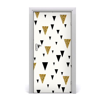 Door wallpaper Triangles background