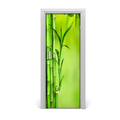 Self-adhesive door sticker Bamboo wall