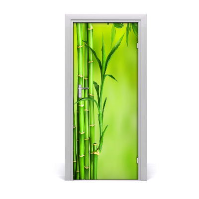 Self-adhesive door sticker Bamboo wall