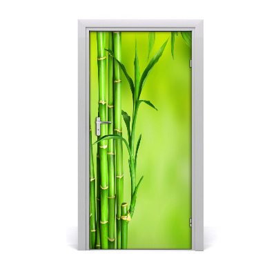 Self-adhesive door sticker Bamboo wall