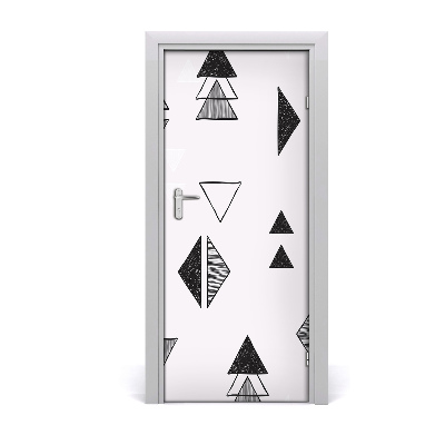 Door wallpaper Triangles background