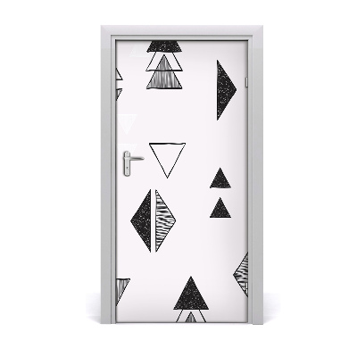 Door wallpaper Triangles background