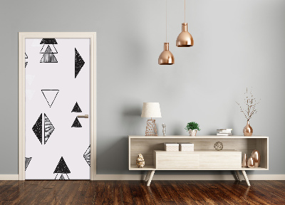 Door wallpaper Triangles background