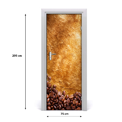 Self-adhesive door veneer Coffee beans