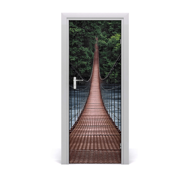 Self-adhesive door wallpaper Hanging bridge