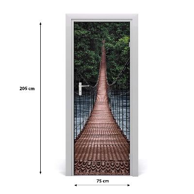 Self-adhesive door wallpaper Hanging bridge