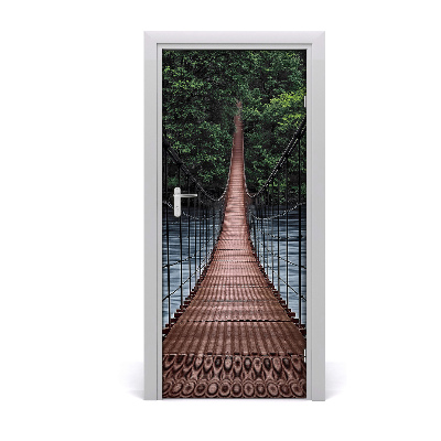 Self-adhesive door wallpaper Hanging bridge