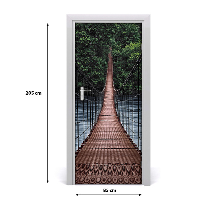 Self-adhesive door wallpaper Hanging bridge