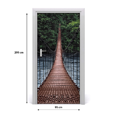 Self-adhesive door wallpaper Hanging bridge