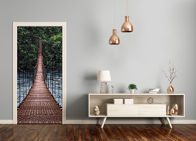 Self-adhesive door wallpaper Hanging bridge