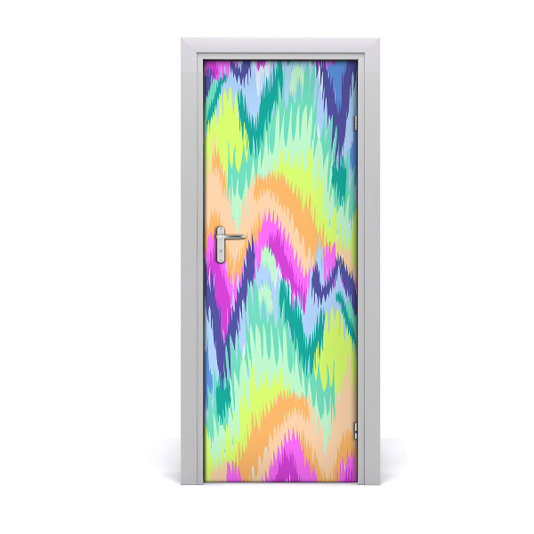 Door wallpaper Rainbow background