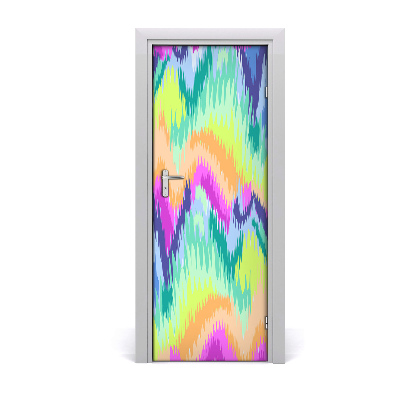 Door wallpaper Rainbow background