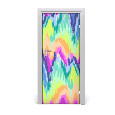 Door wallpaper Rainbow background