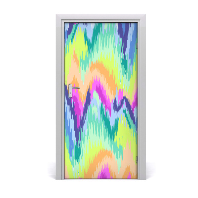 Door wallpaper Rainbow background