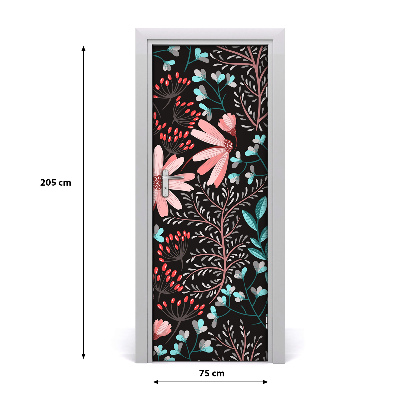 Self-adhesive door veneer Field flowers