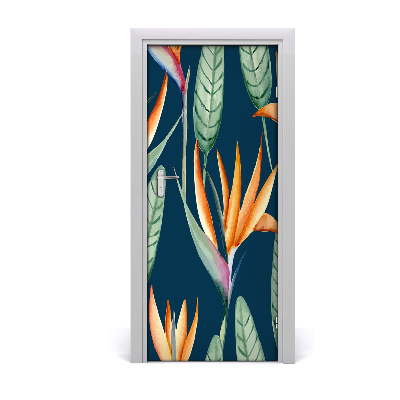 Self-adhesive door veneer Royal strelitzia