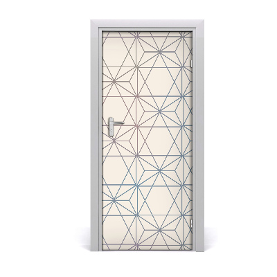 Door wallpaper Geometric background