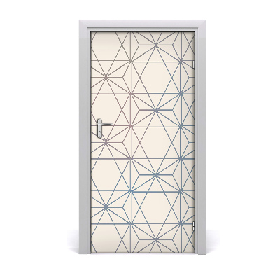 Door wallpaper Geometric background