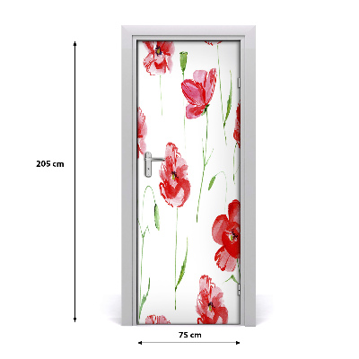 Self-adhesive door wallpaper Maki