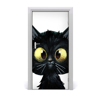 Self-adhesive door sticker Wall cat