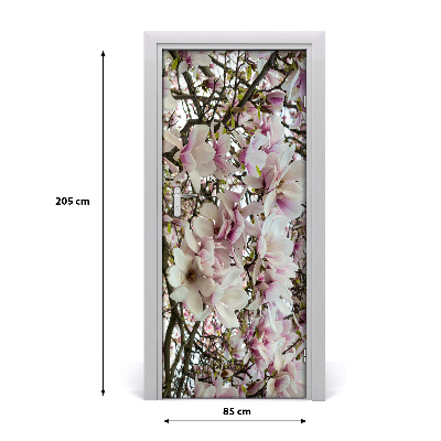 Door adhesive Magnolia flowers