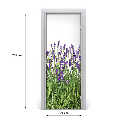 Door adhesive Lavender field