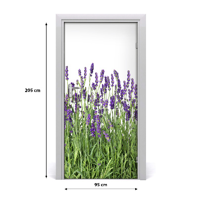 Door adhesive Lavender field