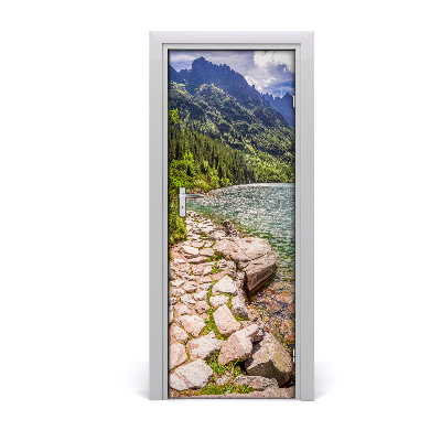 Self-adhesive door sticker Sea-eye tatras