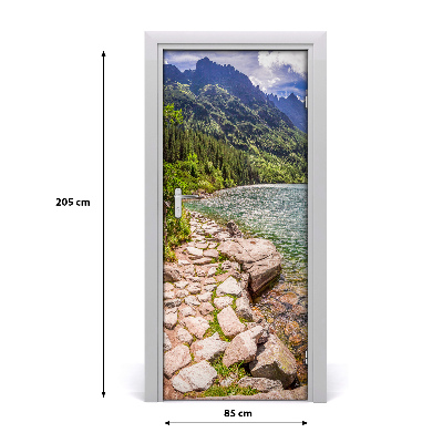 Self-adhesive door sticker Sea-eye tatras