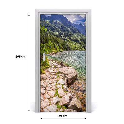 Self-adhesive door sticker Sea-eye tatras