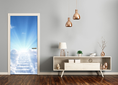 Self-adhesive door wallpaper Stairs to heaven