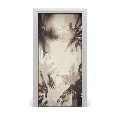 Door adhesive Palm trees