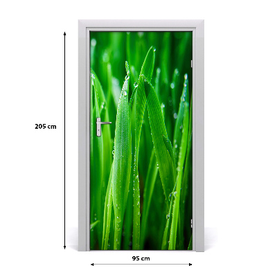 Door adhesive Blades of grass