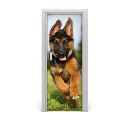 Self-adhesive door sticker German shepherd