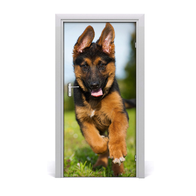 Self-adhesive door sticker German shepherd