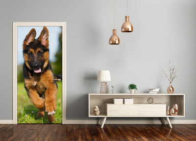 Self-adhesive door sticker German shepherd