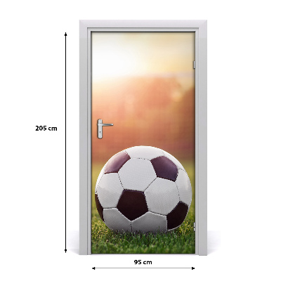 Self-adhesive door wallpaper Football