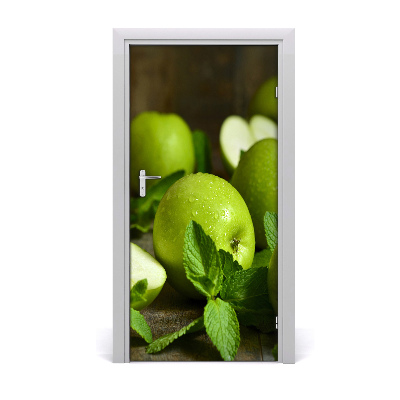 Self-adhesive door veneer Green apples