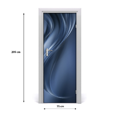 Self-adhesive door sticker Abstract wave