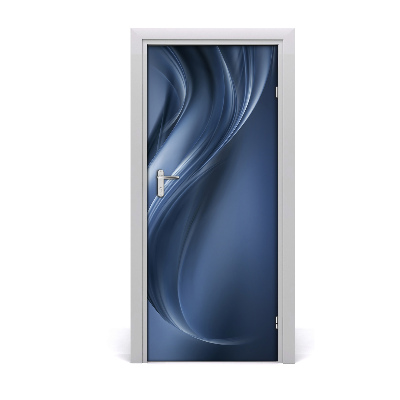 Self-adhesive door sticker Abstract wave