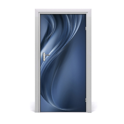 Self-adhesive door sticker Abstract wave