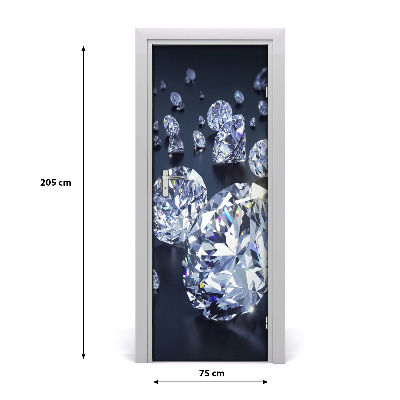 Door wallpaper Home diamonds