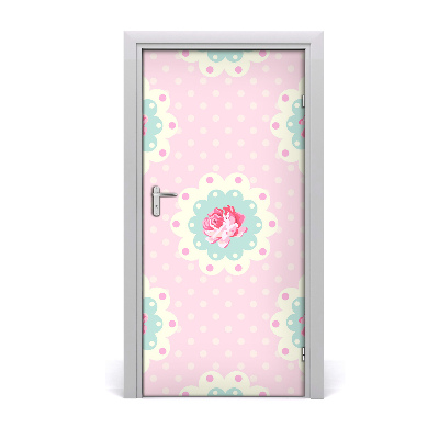 Self-adhesive door wallpaper Roses