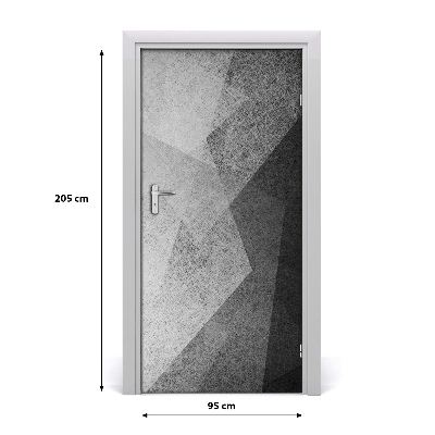 Self-adhesive door wallpaper Abstract lines