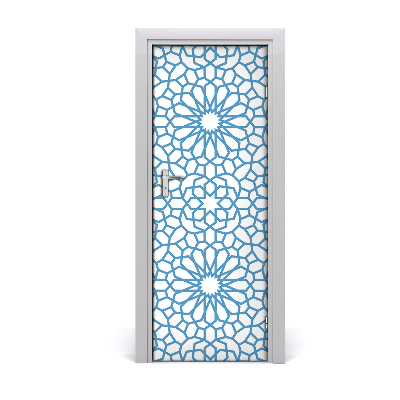 Self-adhesive door veneer Oriental pattern