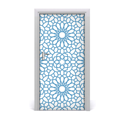 Self-adhesive door veneer Oriental pattern