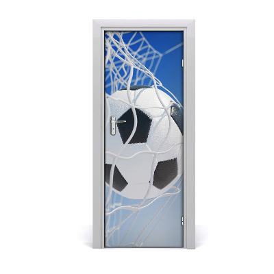 Self-adhesive door wallpaper Ball in the goal