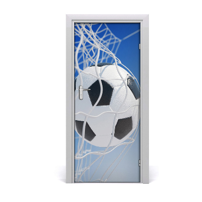 Self-adhesive door wallpaper Ball in the goal