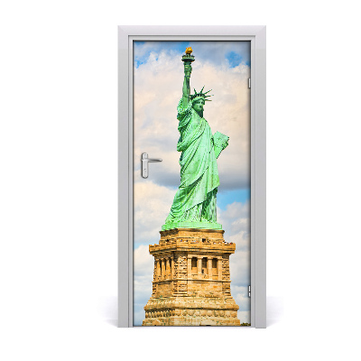 Self-adhesive door wallpaper Statue of liberty